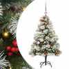 vidaXL Artificial Christmas Tree Green and white 150 cm