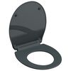 SCH&Uuml;TTE Duroplast Toilet Seat with Soft-Close SLIM ANTHRAZIT Anthracite