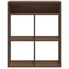vidaXL Book Cabinet Brown Oak 66x31x80 cm Engineered Wood