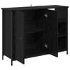 vidaXL Sideboard Black Oak 100 x 33 x 75 cm Engineered Wood