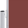 vidaXL Retractable Side Awning Brown 160x1200 cm