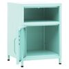vidaXL Nightstands 2 pcs Mint 35x35x51 cm Steel
