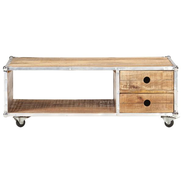 vidaXL Coffee Table 89x59x33 cm Solid Rough Mango Wood