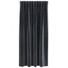 vidaXL Blackout Curtains 2 pcs Dark Grey 140 x 175 cm Velvet