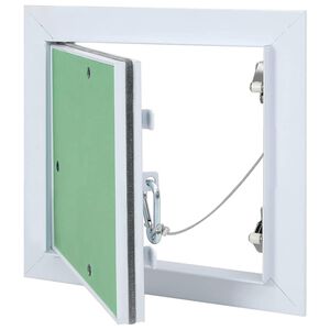 vidaXL Access Panel White 20 x 20 cm Aluminium and Plasterboard