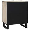 vidaXL Bedside Cabinet with Drawer White and Black 50 x 33 x 60 cm