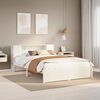 vidaXL Bookcase Bed without Mattress White 140x190cm Solid Wood Pine