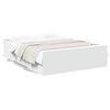 vidaXL Bed Frame with Drawers without Mattress White 120x190 cm