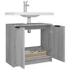 vidaXL Bathroom Cabinet Grey Sonoma 64.5x33.5x59 cm Engineered Wood