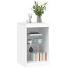 vidaXL Sideboard with LED Lights White 41x37x67 cm