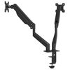 vidaXL Dual Monitor Arm for Max 27 Inch Screen Gas Spring 20 kg