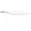 vidaXL Electric Retractable Awning White 2.5 x 2 m