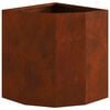 vidaXL Corner Planter Rusty 30 x 30 x 35 cm Weathering steel