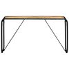 vidaXL Console Table 140x35x76 cm Solid Rough Mango Wood