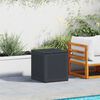 vidaXL Garden Storage Box Anthracite 55 x 53 x 57 cm Polypropylene