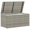 vidaXL Garden Storage Box Poly Rattan 100x50x50 cm Grey