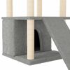 vidaXL Cat Tree with Sisal Scratching Posts Light Grey 133 cm