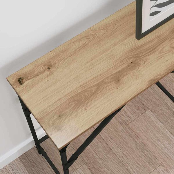 vidaXL Console Table Artisan oak 140 x 29 x 75 cm Engineered Wood
