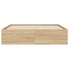 vidaXL Bed Frame with Drawers without Mattress Sonoma Oak 120x200 cm