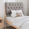 vidaXL Upholstered Headboard Taupe 75 cm Solid Pine Wood