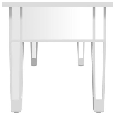 vidaXL Mirrored Coffee Table 106x45x45 cm Engineered Wood and Glass