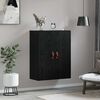 vidaXL Wall Cabinet Black Oak 69.5 x 34 x 90 cm Engineered Wood