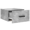 vidaXL Wall-mounted Bedside Cabinet Concrete Grey 35x35x20 cm