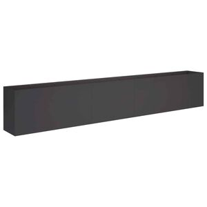 vidaXL Garden Planter Black 360 x 40 x 60 cm Cold-rolled Steel