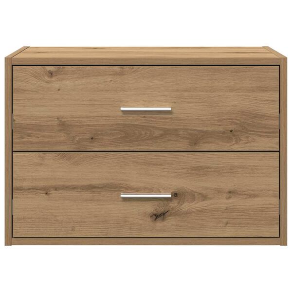vidaXL Cabinet with 2 Drawers Artisan Oak 60x31x40 cm Engineered Wood