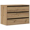 vidaXL Corner Chest of Drawers Artisian Oak 80x41x58 cm Engineered Wood