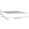 vidaXL Pocket Spring Bed Mattress Dark Brown 140x190x20 cm Fabric