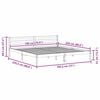 vidaXL Bed Frame White 225.5 x 185.5 x 69.5 cm Solid Pine Wood