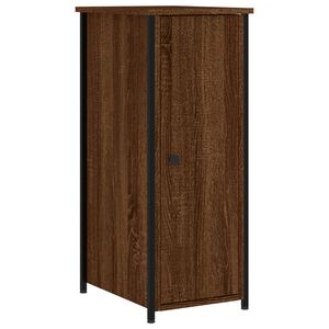 vidaXL Bedside Cabinet Brown Oak 32x42x80 cm Engineered Wood