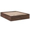vidaXL Bed Frame without Mattress Brown Oak 150x200 cm King Size