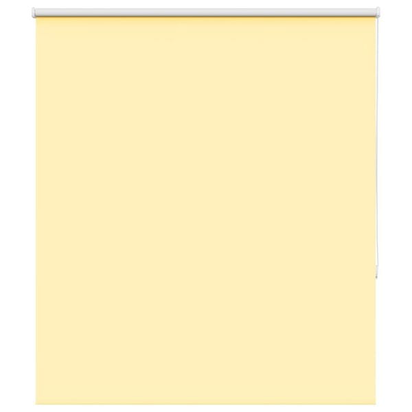 vidaXL Roller Blind Blackout Yellow 120x150 cm Fabric Width 116.6 cm Polyester