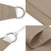 vidaXL Sunshade Sail Oxford Fabric Triangular 4x5x6.4 m Taupe