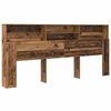 vidaXL Headboard Cabinet Old Wood Engineered Wood