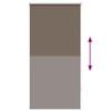vidaXL Roller Blind Blackout 64.4x120 cm Fabric Width 60 cm Coffee