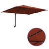 vidaXL Garden Parasol Terracotta 248.5 x 247.5 x 160 cm