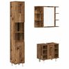 vidaXL 3 Piece Bathroom Furniture Set Old Wood Engineered Wood