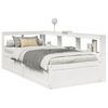 vidaXL Bookcase Bed without Mattress White 90x200cm Solid Wood Pine