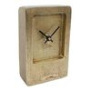 Gifts Amsterdam Desk Clock Liverpool Aluminium Gold 11x4.5x17.5 cm
