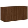 vidaXL 5 Piece TV Wall Units Brown Oak Engineered Wood