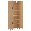vidaXL Highboard Sonoma Oak 69.5x34x180 cm Engineered Wood