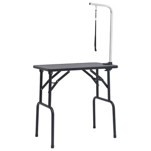 vidaXL Dog Grooming Table | Black and silver