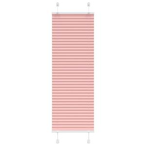 vidaXL Pleated Blind Pink 40x100 cm Fabric Width 39.4 cm Polyester