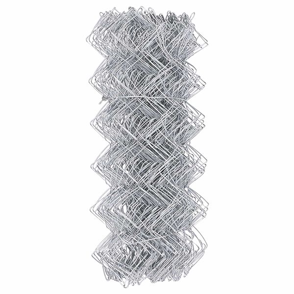 vidaXL Chain Link Fence Silver 25 x 0.6 m Galvanised Steel