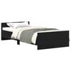 vidaXL Bed Frame without Mattress Black Oak 90x190 cm Engineered Wood