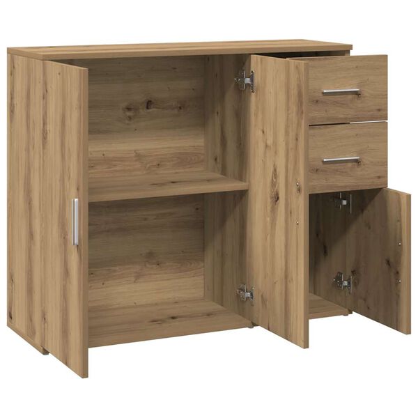 vidaXL Sideboard Artisan Oak 91x29.5x75 cm Engineered Wood