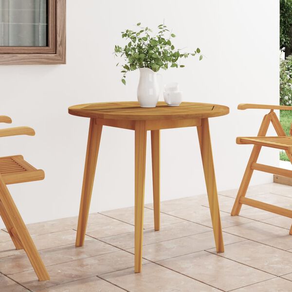 vidaXL Garden Table &Oslash;85x75 cm Solid Wood Acacia